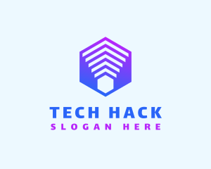 Hexagon Business Tech  logo design