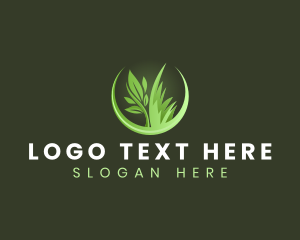 Plant - Grass Plant Landscaping logo design