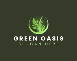 Vegetation - Grass Plant Landscaping logo design