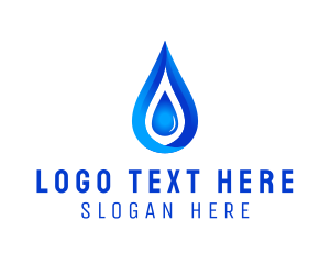 Clean - Distilled Aqua Water logo design