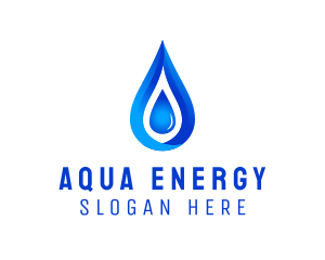 Distilled Aqua Water logo design