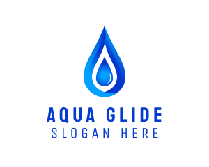 Distilled Aqua Water logo design