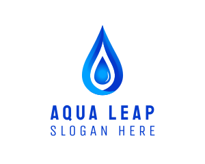 Distilled Aqua Water logo design