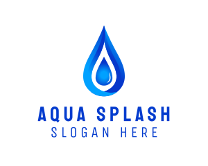 Distilled Aqua Water logo design