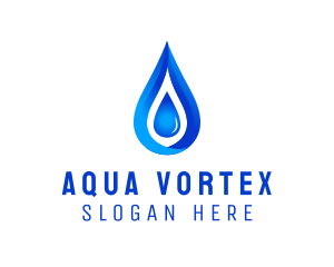 Distilled Aqua Water logo design