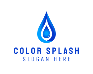 Distilled Aqua Water logo design