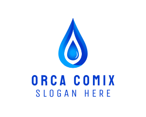 Clean - Distilled Aqua Water logo design