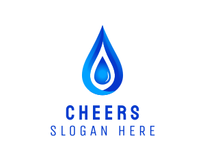 Wash - Distilled Aqua Water logo design