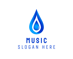 Fluid - Distilled Aqua Water logo design