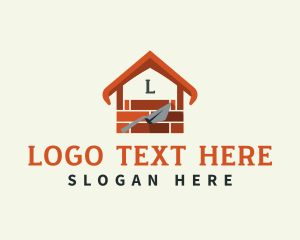 Construction - Brick Construction  Builder logo design