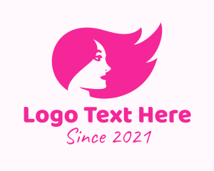 Skin Care - Beautiful Woman Hair logo design