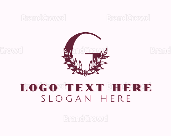 Elegant Floral Letter G Logo