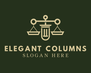 Column Scale Law Firm logo design