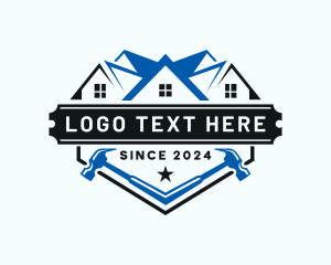 Roof - Hammer Builder Roofing logo design