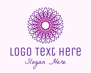 Gradient Symmetrical Mandala  Logo