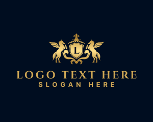 Legal - Royalty Pegasus Ornate logo design