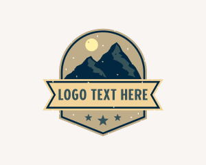 Hiker - Mountaineering Wilderness Travel logo design