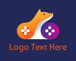 Computer Games - Orange Fox Controller logo design