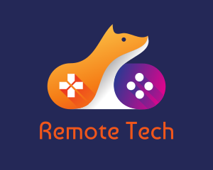 Remote - Orange Fox Controller logo design