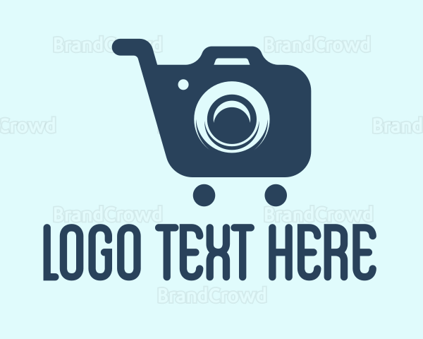 Camera Photography Cart Logo