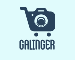 Supermarket - Camera Photography Cart logo design