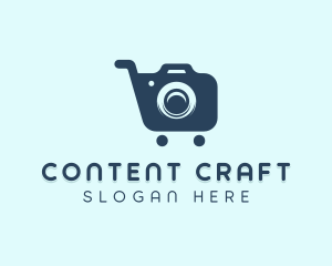 Camera Photography Cart  logo design