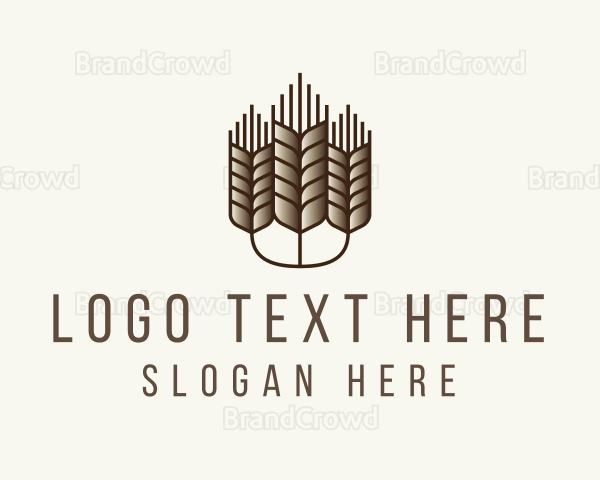 Organic Produce Farmer Logo