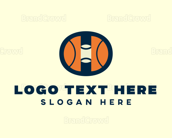 Abstract Hoops Basketball Sport Baseball Logo