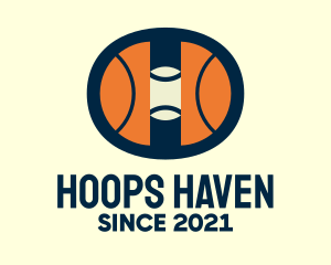 Hoops - Hoops Basketball Court logo design