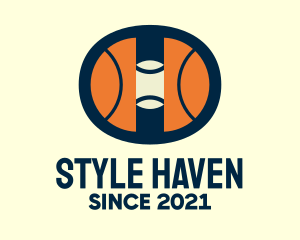 Basketball Court - Hoops Basketball Court logo design
