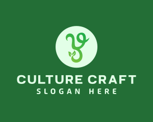 Green Organic Letter Y Logo