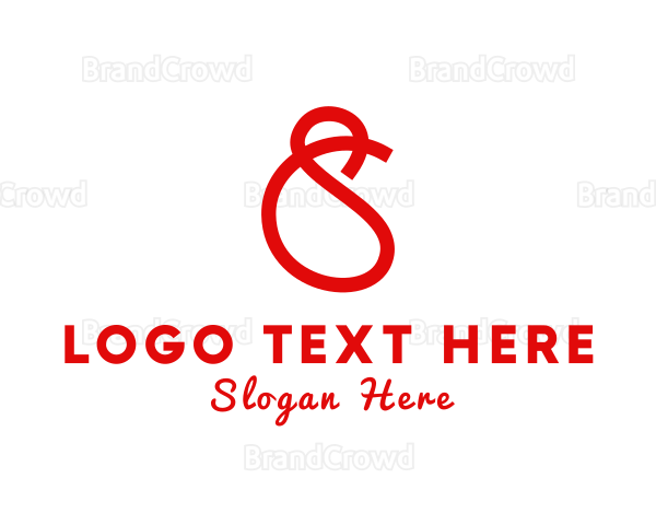 Simple Curved Ribbon Logo