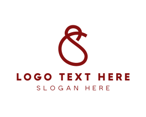 Business - Simple Curved Ribbon logo design