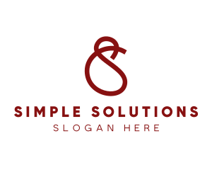 Simple Curved Ribbon logo design