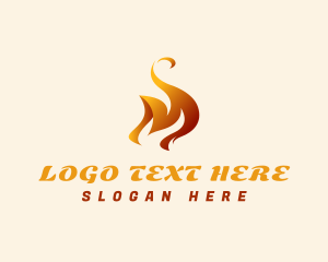 Lit - Hot Fire Burning logo design