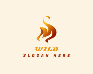 Hot Fire Burning   Logo