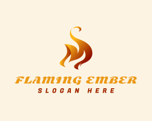 Burning - Hot Fire Burning logo design