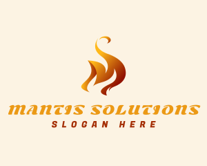 Hot Fire Burning   logo design