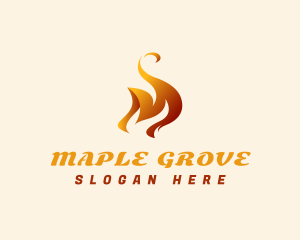 Hot Fire Burning   logo design