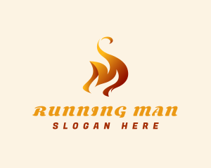 Smoking - Hot Fire Burning logo design