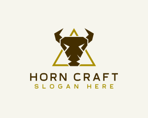 Wild Bison Horn logo design