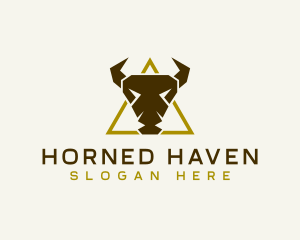 Wild Bison Horn logo design