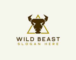 Wild Bison Horn logo design