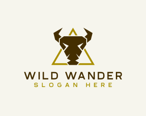 Wild Bison Horn logo design