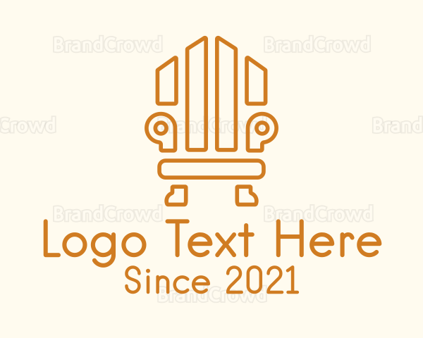 Minimalist Geometric Chair Logo