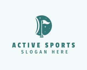 Sports - Golf Sports Flag logo design