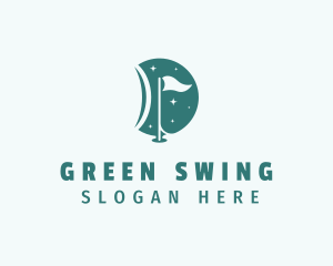 Golf - Golf Sports Flag logo design