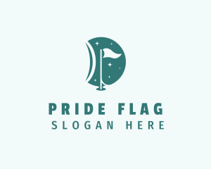 Flag - Golf Sports Flag logo design