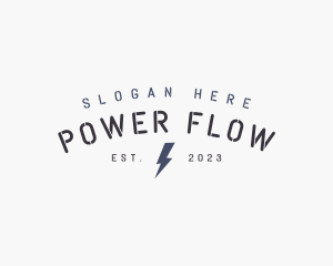 Electric Power Bolt logo design