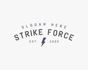 Strike - Electric Power Bolt logo design